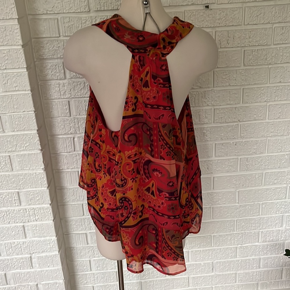 Free People Red Multi-Color Top - Picture 5 of 9